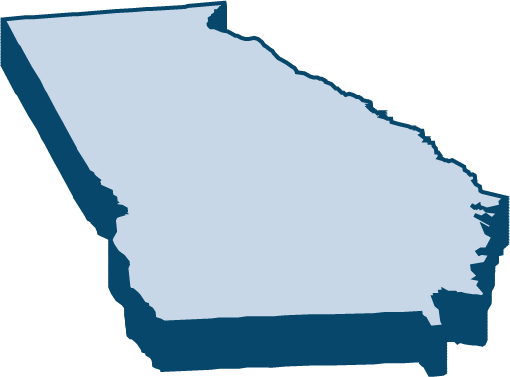 3d outline of Georgia
